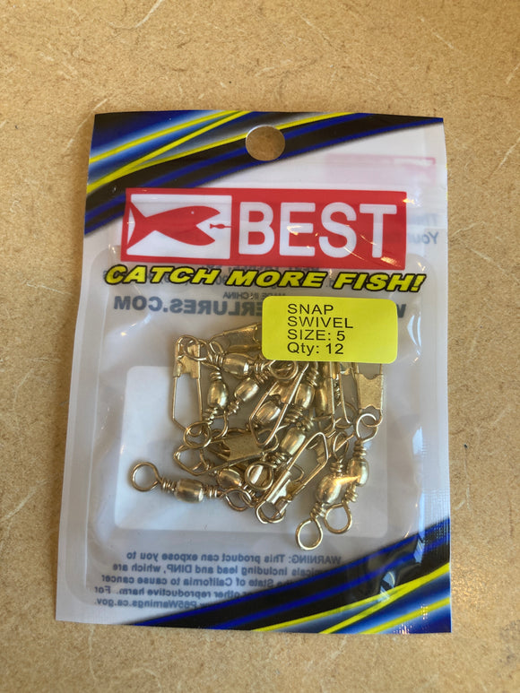 BEST Snap Swivel #5 - 12 ct