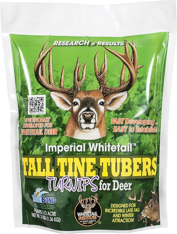 Imperial whitetail tall tine tubers 1/2 acre 3 lbs