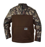 Dans quarter zip pullover Camo and brown - Tippy River Supply