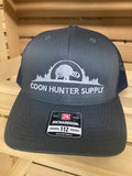 charcoal / navy coon hunter supply hat - Tippy River Supply
