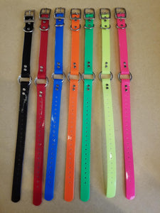 1" non-reflective DayGlo Collar with D-ring and O-ring
